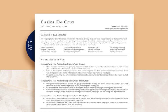 Download ATS Professional Resume Template - Resume template Collection